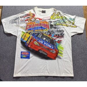 Vtg 2001 Jeff Gordon Winston Cup Champion Nascar 24 AOP T Shirt Size‎ XL New